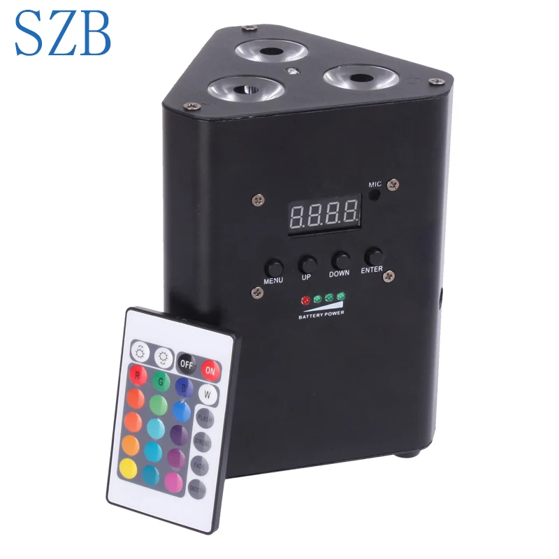SZB 3 шт. sx10w 4 в 1 RGBW с питанием от батареи IR Par ОСВЕЩЕНИЕ для диджея ночного клуба