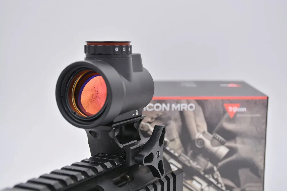 Черный оптический прицел Trijicon MRO с красной точкой и ночным видением тактический