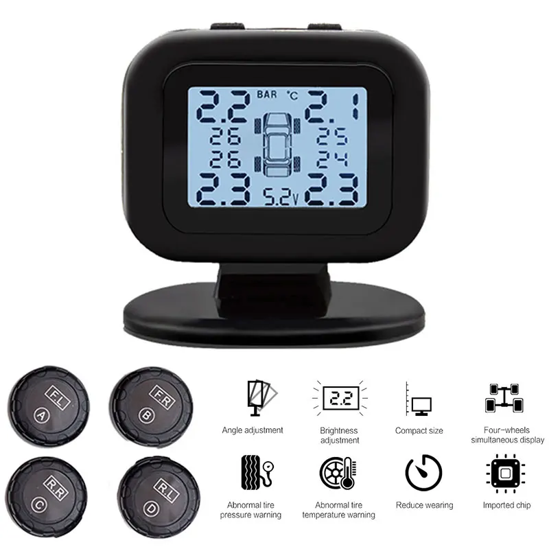 Датчик давления в шинах TPMS цифровой измеритель с низким энергопотреблением