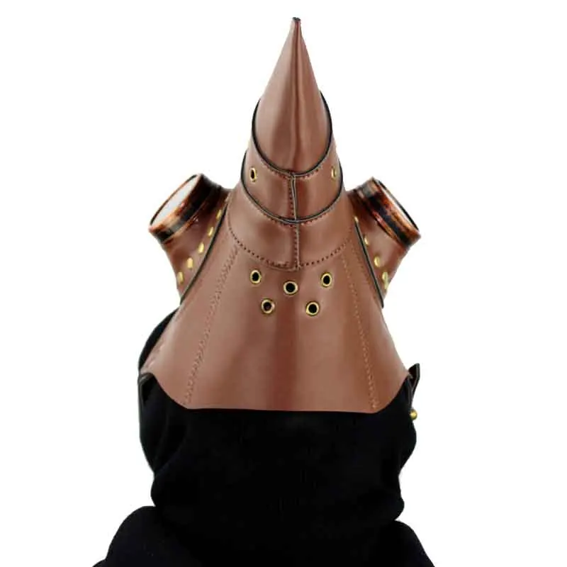 Коричневый из искусственной кожи в винтажном стиле Хэллоуин Аниме макияж