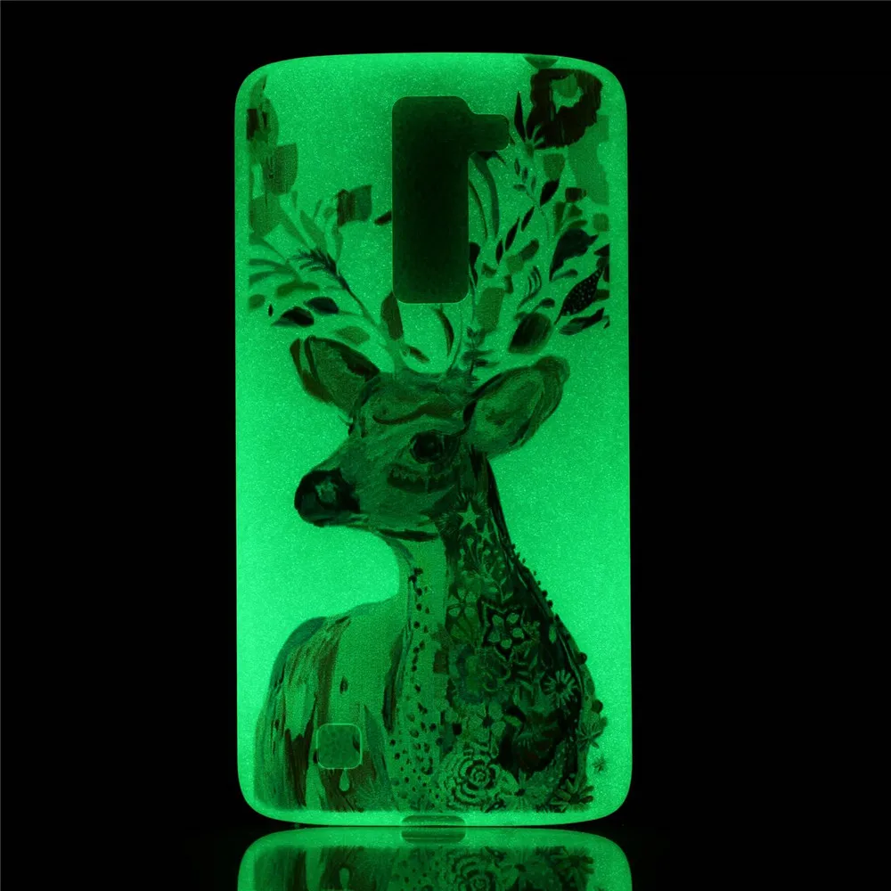 For LG K10 Case Coque Slim Thin Luminous Shell Back Cover Soft TPU Phone K8 K7 K5 G5 Capa |