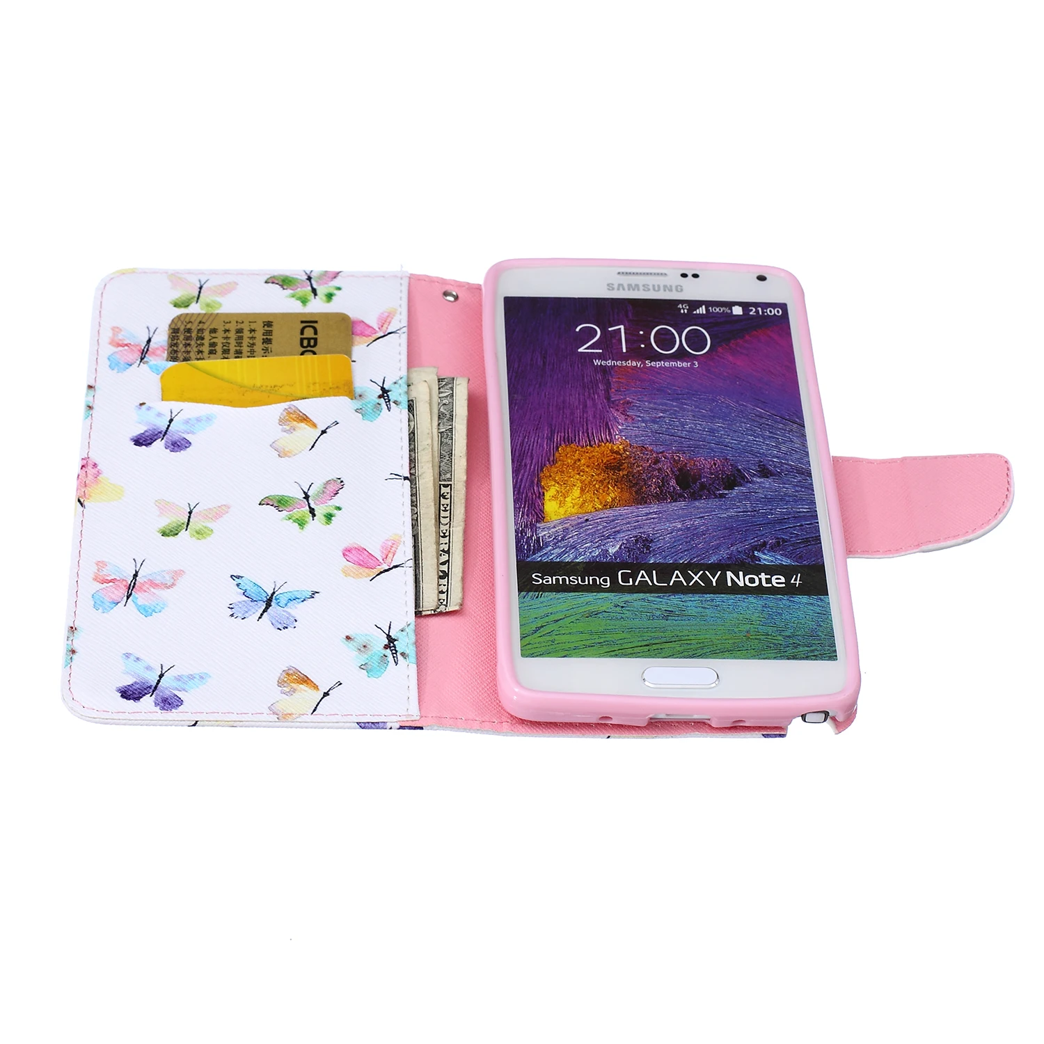 Кожаный чехол для Samsung Galaxy Note 4 Note4 N910p N910F N910C N910G N910v SM N910H откидной Чехол
