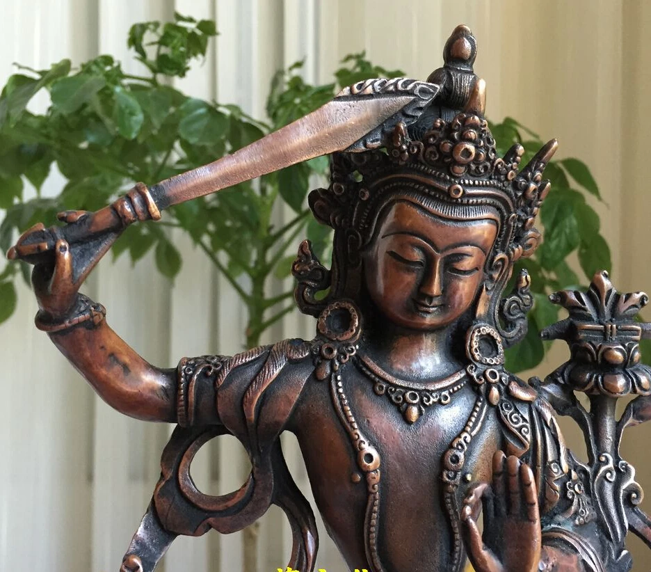 8 &quotвысокий Тибет старая бронза sibi guanyin статуя Будды Авалокитешвара 20 см | Дом и