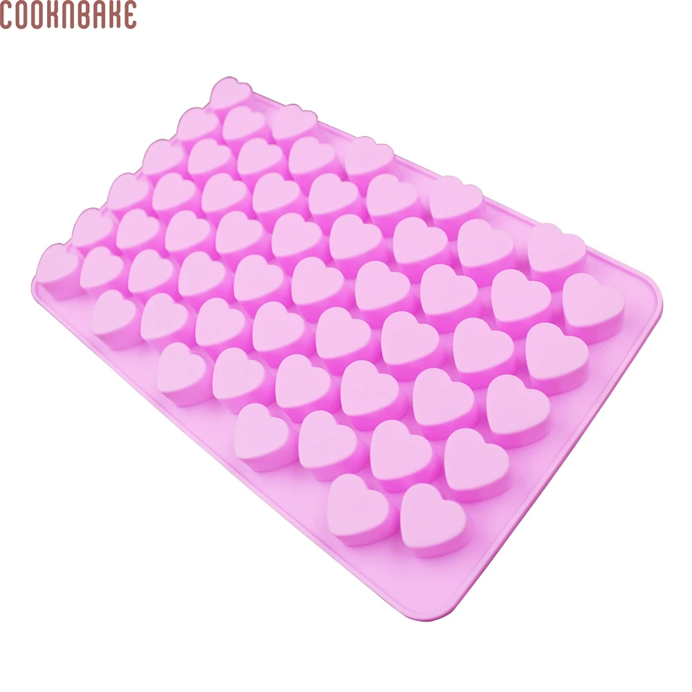 Силиконовая форма COOKNBAKE DIY 55 решеток для шоколада сердце поддон кубиков льда