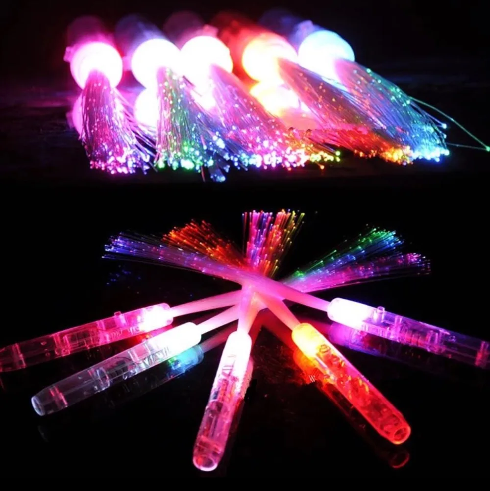Led/Light Stick красочные мигающие Щупы для мангала Glow по волокно оптическое освещение