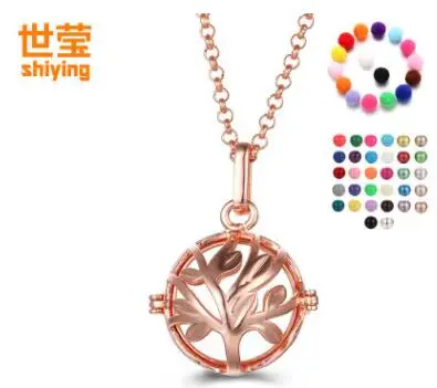 SHIYING tree leaves 4 цвета пустотелая клетка 16 мм Harmony Ball музыкальное ожерелье для