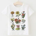 Летние милые Новые поступления, топы для девочек, модные футболки с надписью сохранение растений пчелы для мальчиков, винтажные Повседневные детские футболки