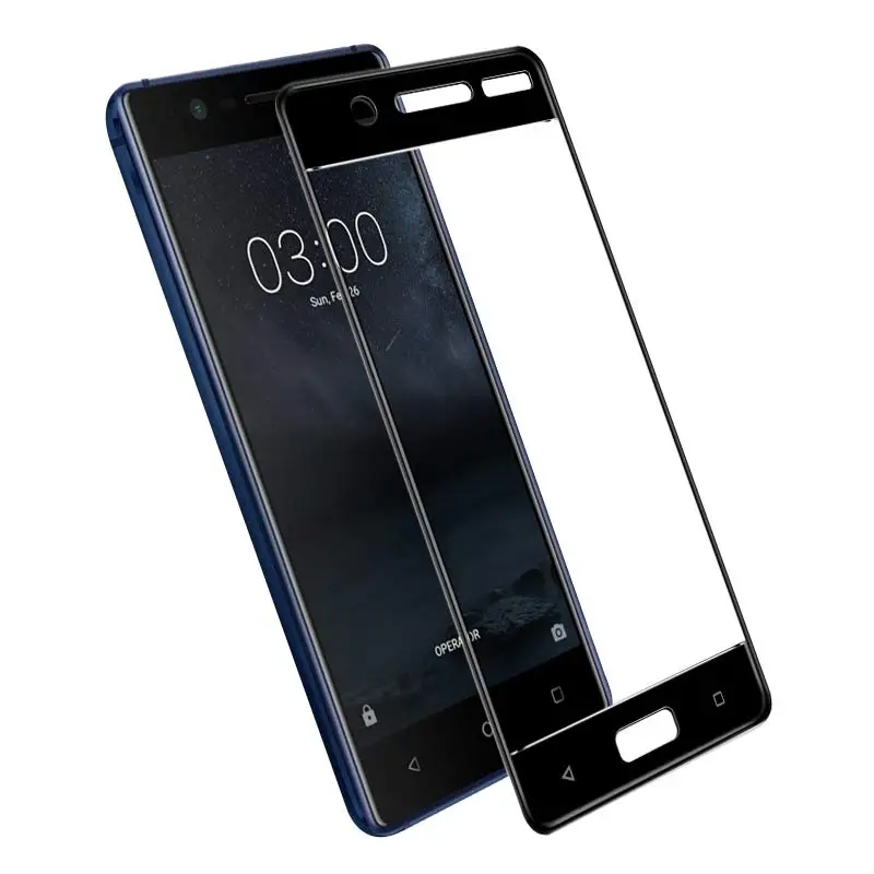 Закаленное стекло с полным покрытием для Nokia 5 2 шт. защитная пленка