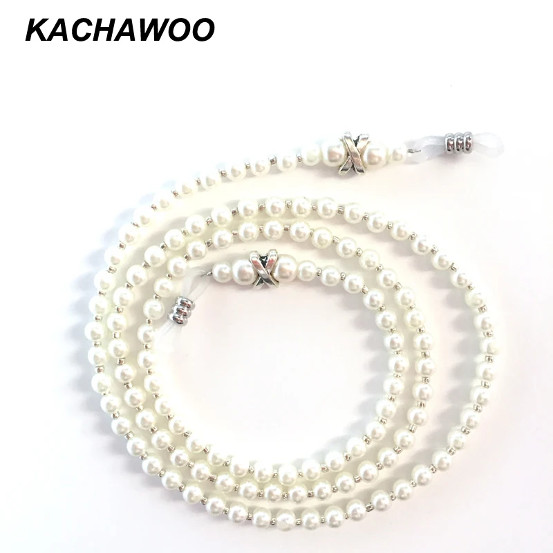 

Kachawoo цепочка для очков для чтения, жемчужный держатель, женские аксессуары для очков, оптовая продажа