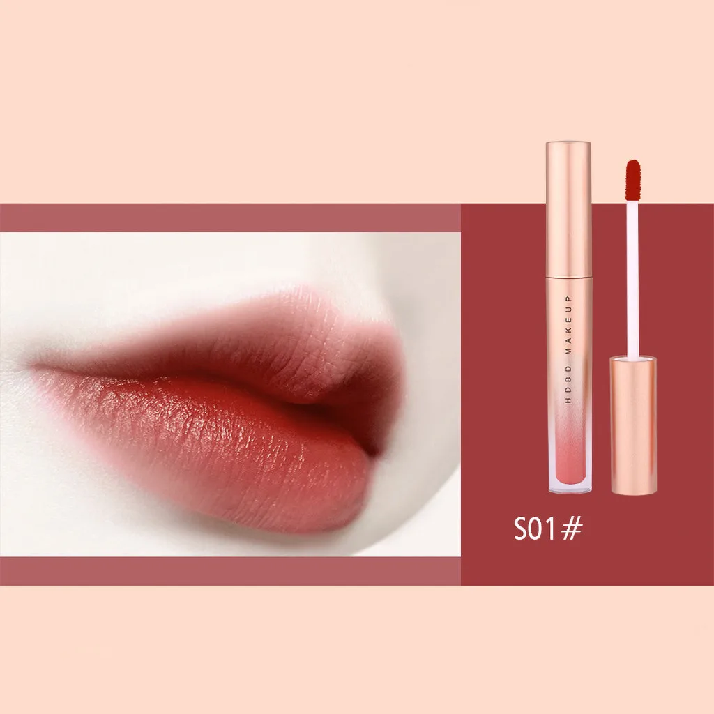 Милая Красная губная помада 8 видов цветов Beauty водостойкий жидкий стойкий блеск