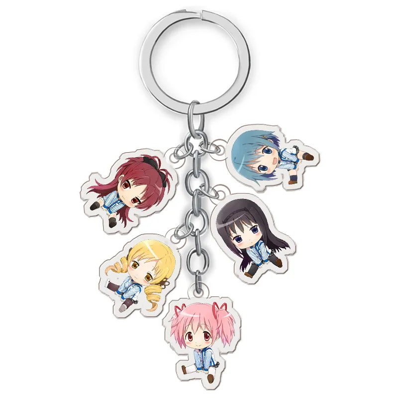 Японские игровые брелки Puella Magi Madoka Magica брелок с мультяшной фигурой автомобильный