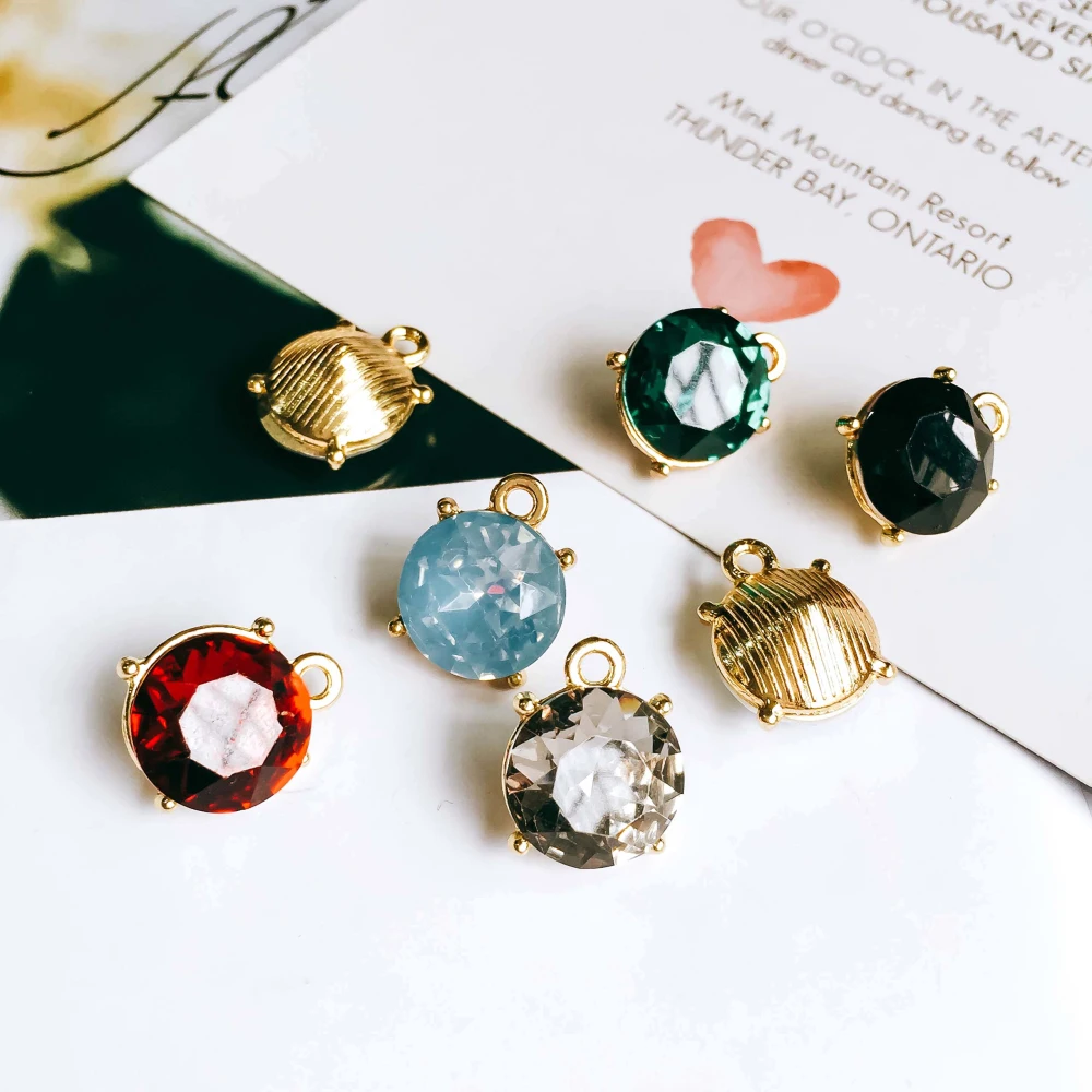 

Стразы KC Позолоченные Подвески для ушей 8 цветов, аксессуары для ушей, компоненты для украшений, материалы ручной работы 20 шт.