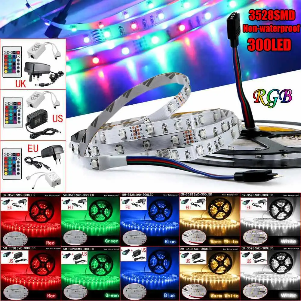 Гибкая светодиодная ленсветильник SMD 3528 5 м домашний коридор Декор 300