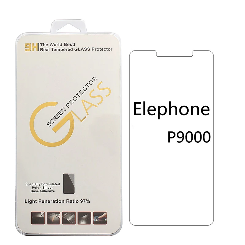 Закаленное стекло для Elephone P9000/P8000/ P7000/ P6000 /P3000 /Vowney lite закаленное 9H 2.5D