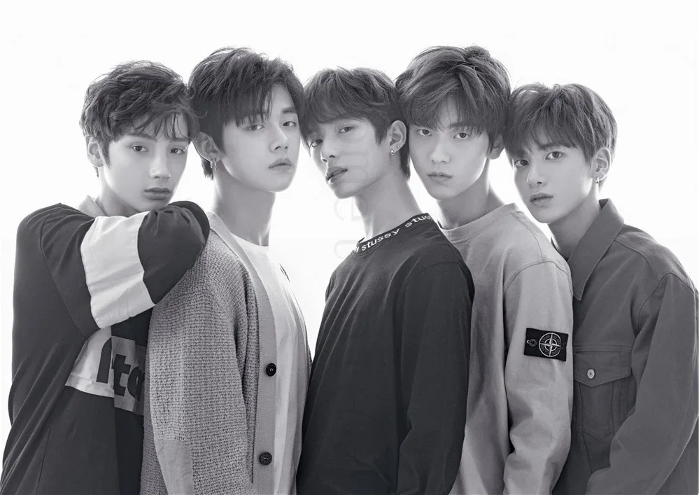 Постеры Kpop TXT глянцевая бумага украшение для дома настенные принты гостиной