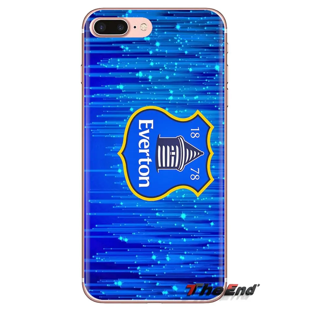 Прозрачный чехол из ТПУ с логотипом футбольной команды Everton для Huawei Mate Honor 4C 5C 5X 6X 7