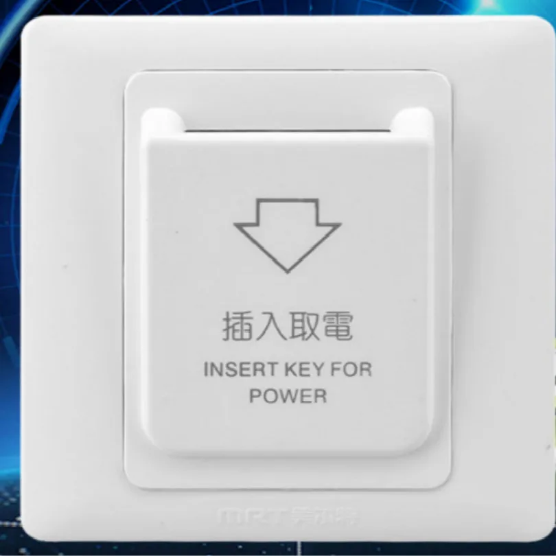 

universal 110v -250v 40a 86*86MM automatic Take electricity wall socket wall plug hotel Office buildings family Control power