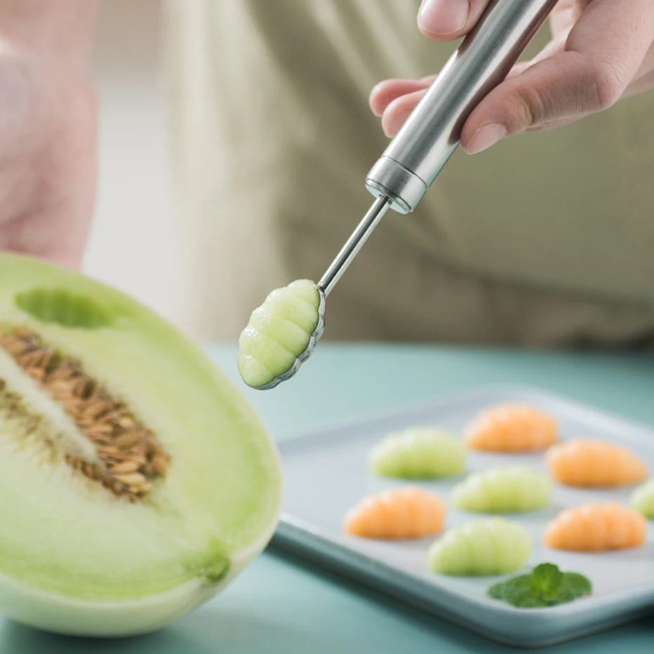 Фруктовый Совок Basedidea из нержавеющей стали 304 круглая овальная ложка для