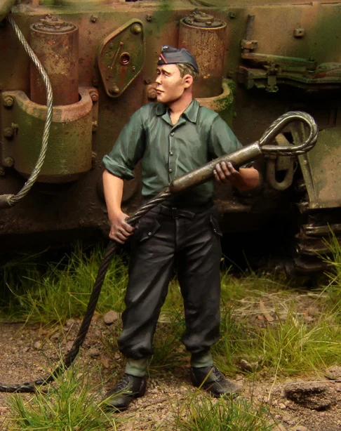 [Tuskmodel] 1 комплект модели из смолы 35 шкал фигурки WW2 немецких солдат тигровый танк