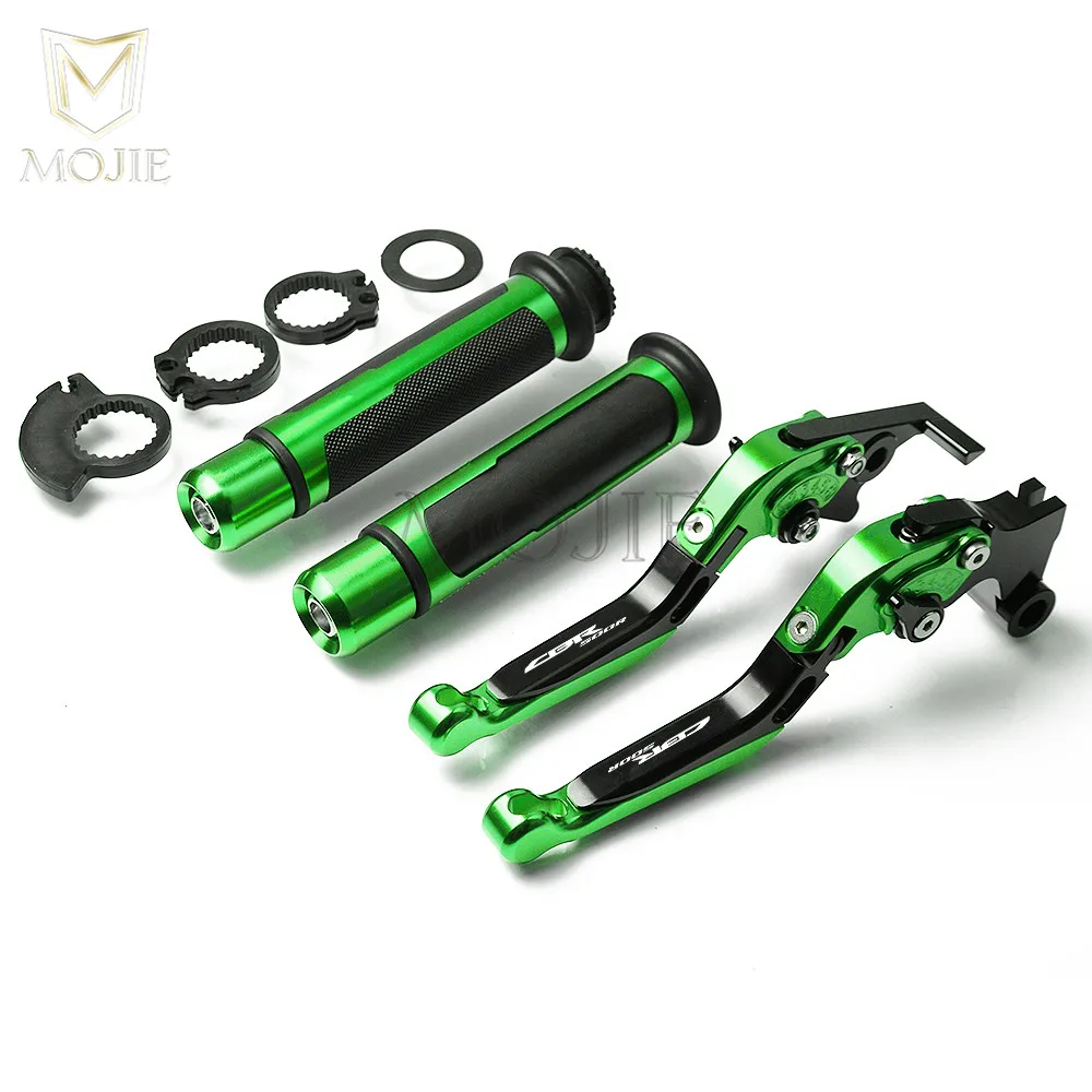 Black Green Для Honda CBR500R CB500F CB500X CBR CB 500 F X CBR500 R CB500 F X2013- мотоциклетные ручки тормоза и сцепления, обработанные на станке с ЧПУ ручные рукоятки - Цвет: Black Green