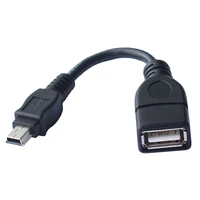 10cm mini usb male to usb female host otg cable adapter mini usb cable for tablet pc gps car cd