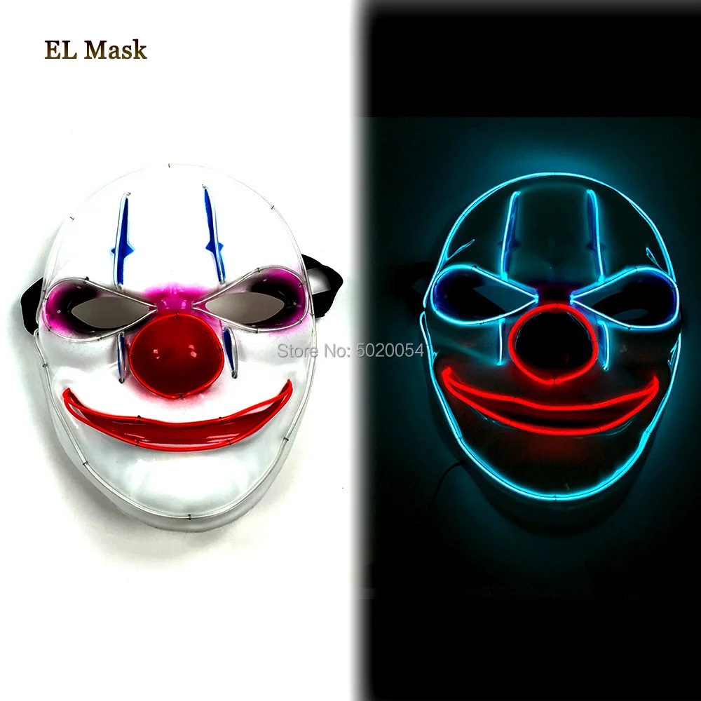 Дешевая цена принадлежности для костюма косплея забавный светильник Joker Up Mask