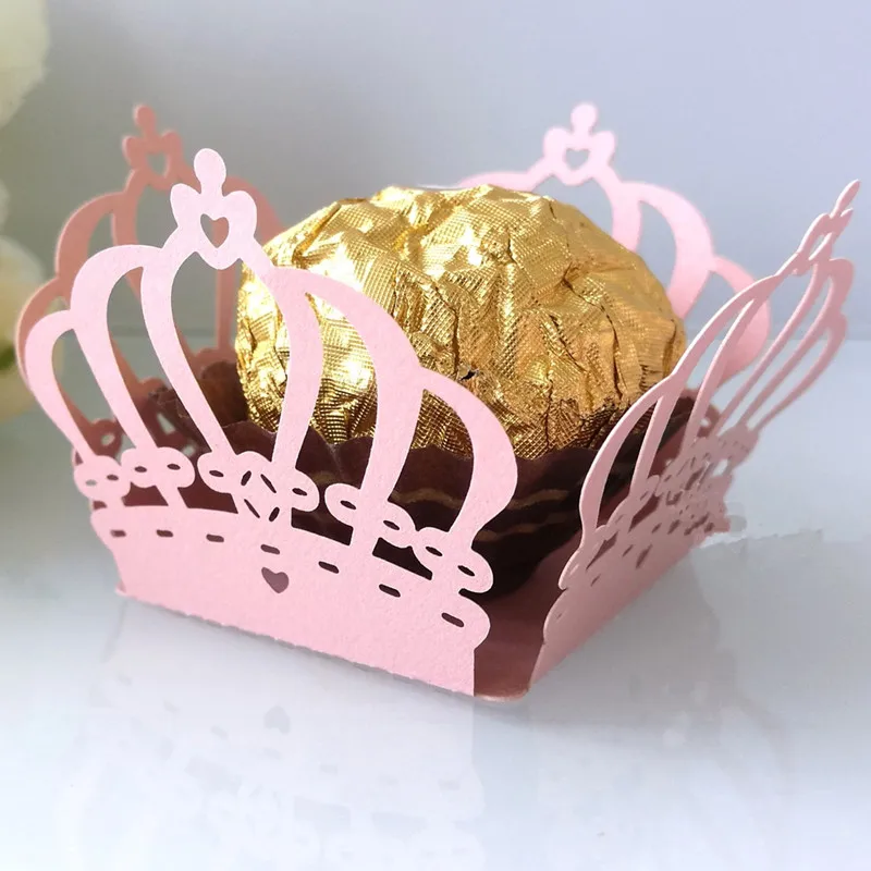 Пустая бумажная обертка для шоколада 50 шт. новая корона цветы Taffy упаковочная