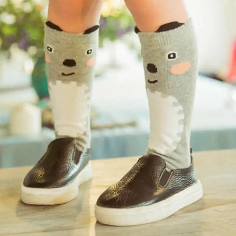 Гетры до колен для малышей гетры с мультяшным медведем маленьких мальчиков и