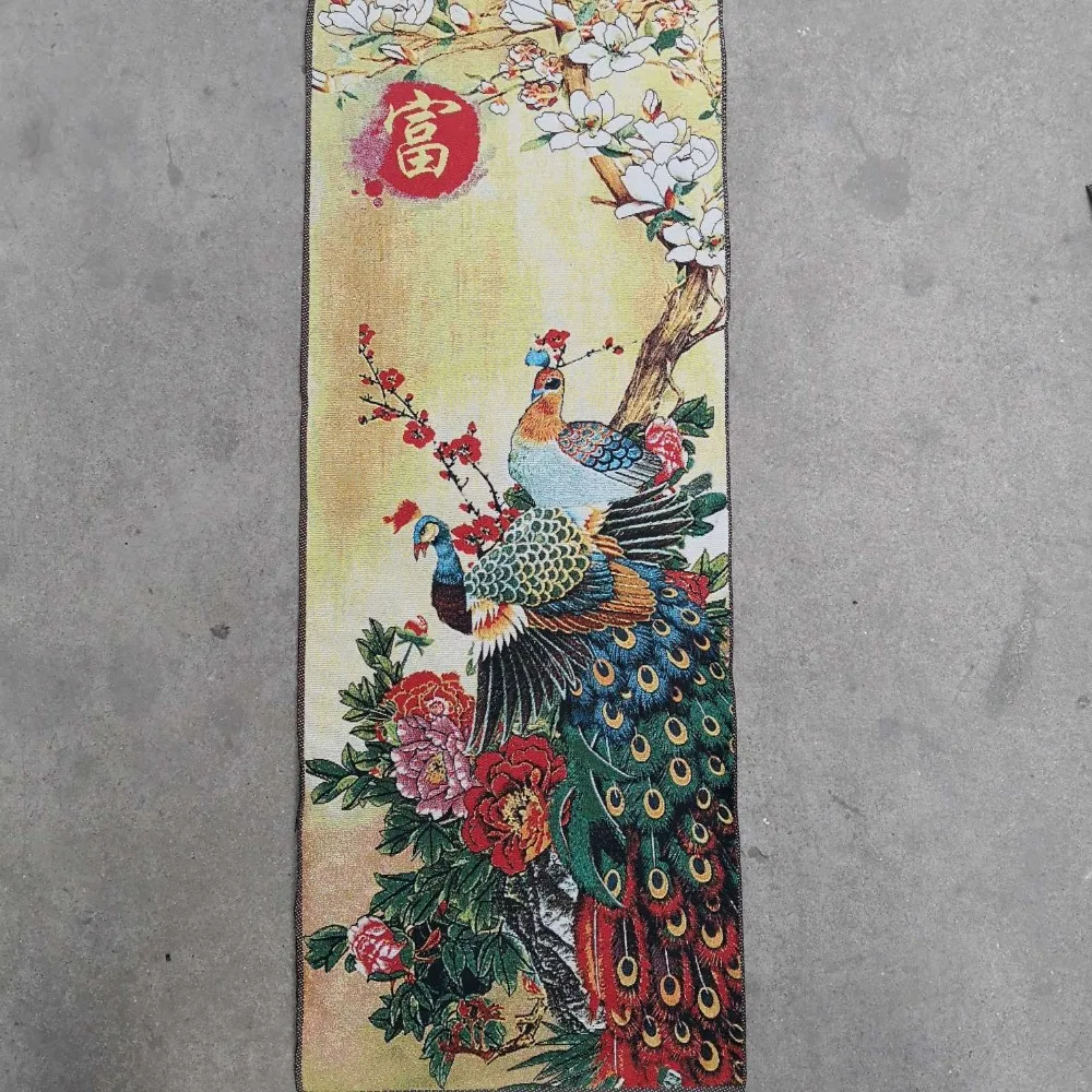 Китайская четырехэкранная картина вышивка танка вышитый Шелковый гобелен с