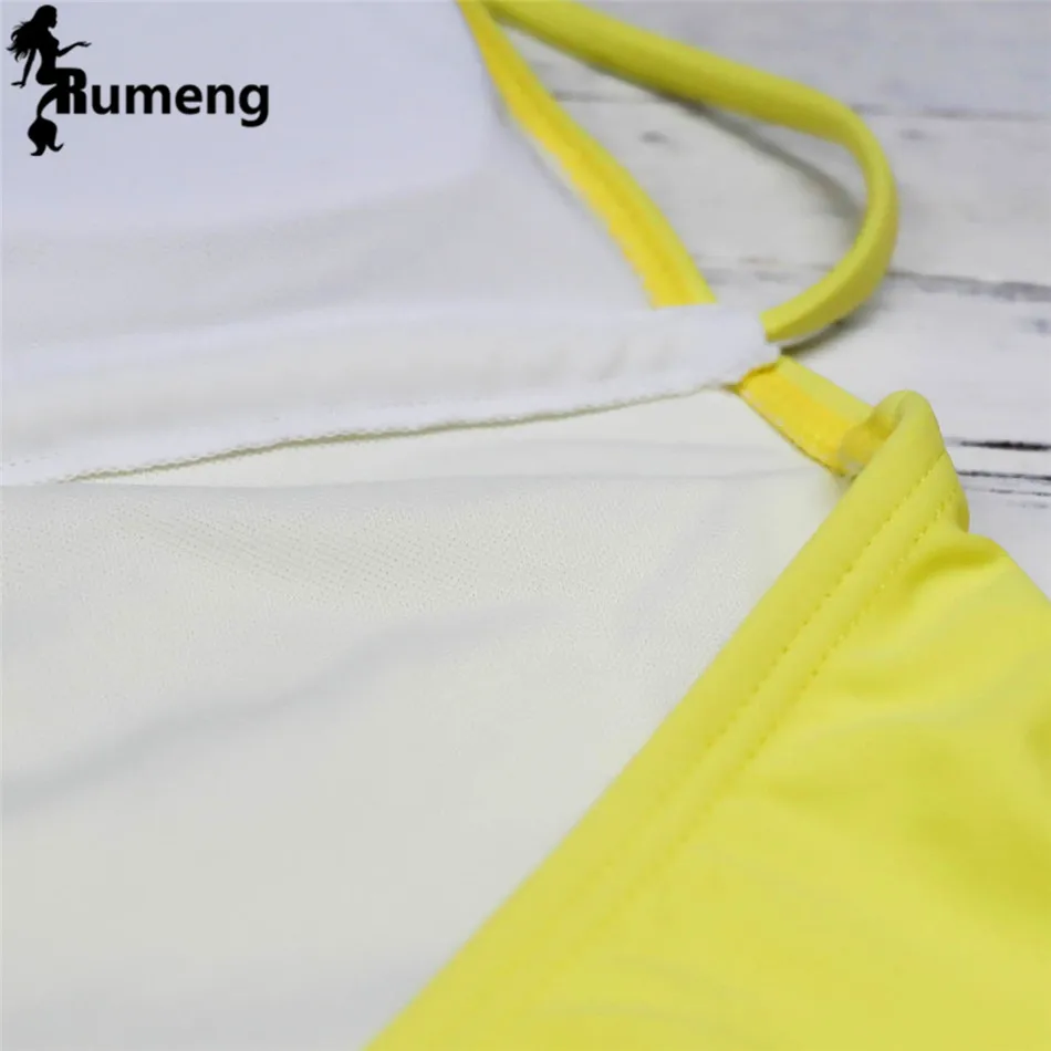 Слитные купальники RUMENG для женщин 2018 сплошной купальник женский купальный