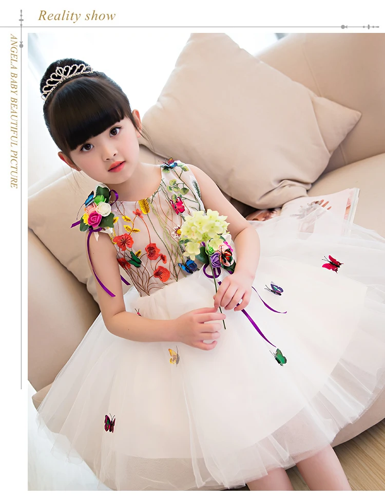 Summer Baby Girl Dress Flower Toddler Clothing Infant Party Pageant dresses for Little Girls Wedding | Детская одежда и обувь
