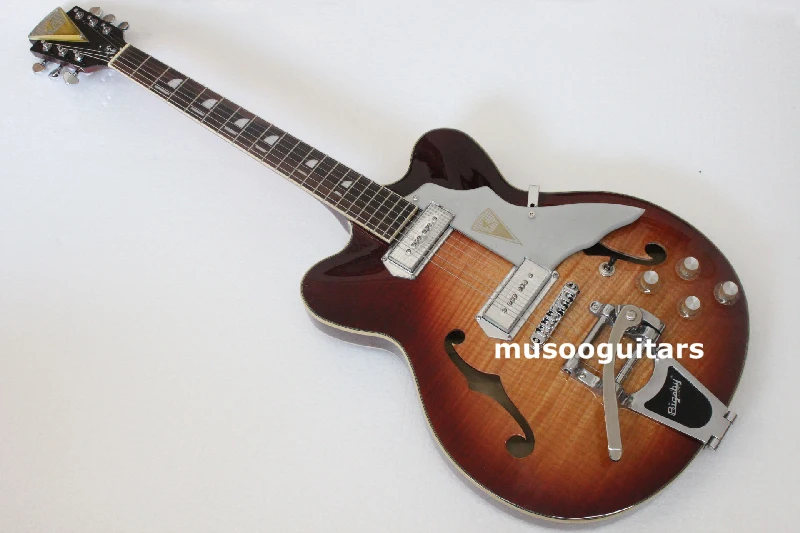 Новый Kay Jazz 2 II повторный выпуск гитары модель K775V в sunbrust цвет|guitare guitare|reissue guitarmodel