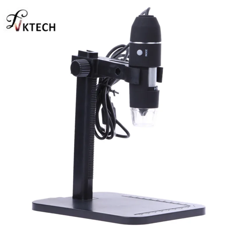 USB Digital Microscope 800X 1000X 8 LED 2MP Endoscope Microscopio Magnifier Camera with Stand | Инструменты