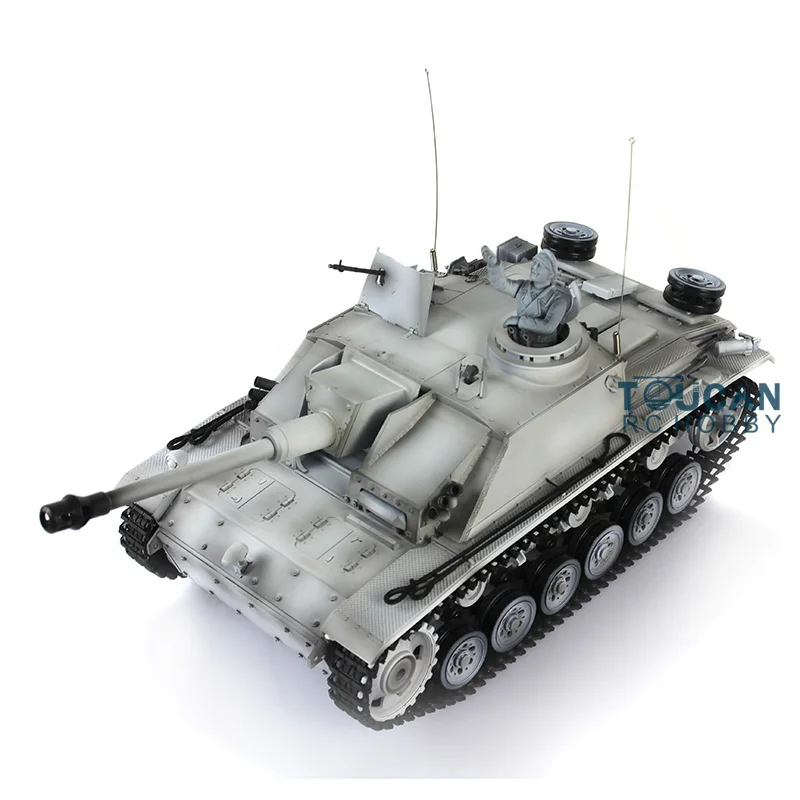 1/16 весы Heng длинная пластиковая версия Зимний снег Немецкий Stug III RTR RC Танк 3868 TH00049 |