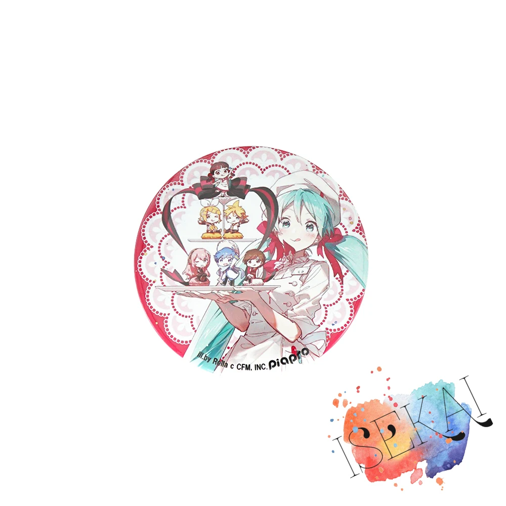 VOCALOID Hatsune Miku значок аниме Macaron милый металлический значок брошь на булавке