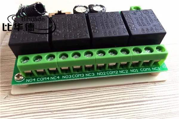 Беспроводной пульт дистанционного управления 433 МГц 12 в пост. Тока 4CH реле 1527