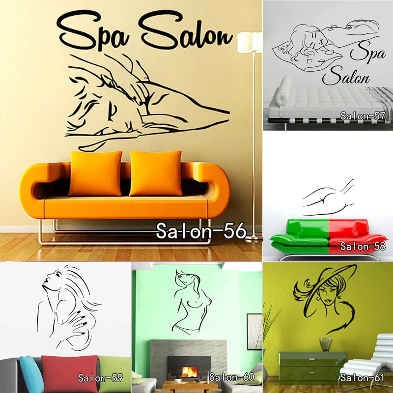 Салоны красоты салонная наклейка на стену виниловые самоклеющиеся наклейки для