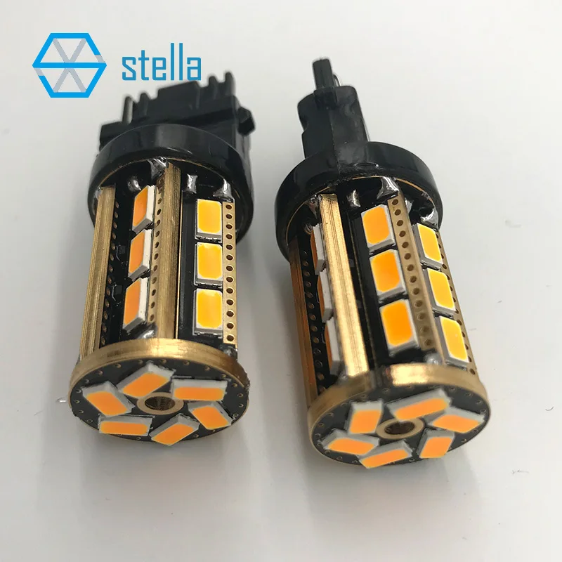 2 шт. T25/3156/P27W Авто супер яркая светодиодная лампа Янтарный/белый для переднего или