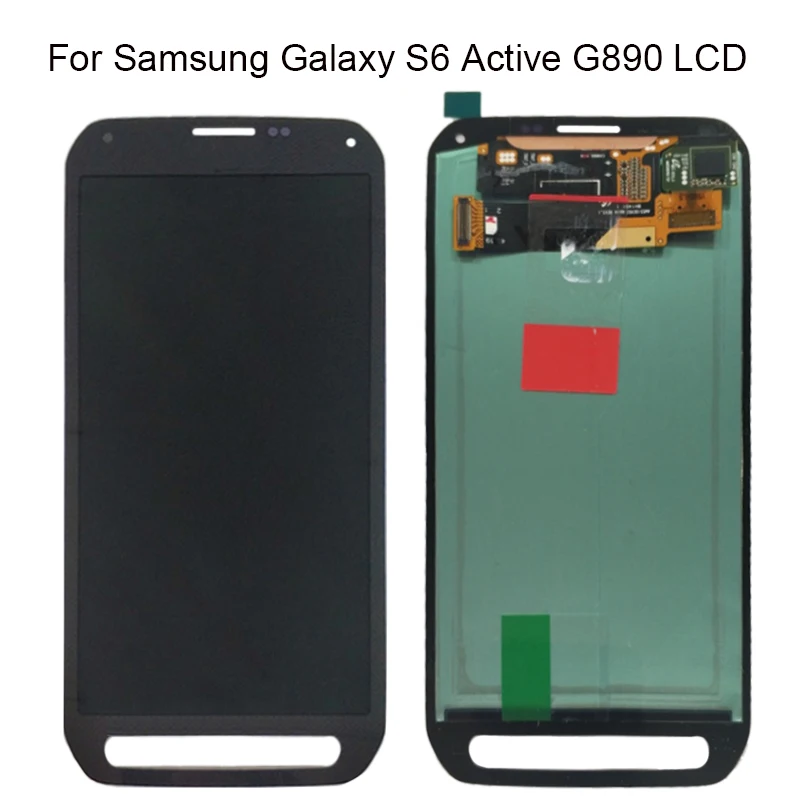 Для Samsung Galaxy S6 Active LCD G890 G890A дисплей кодирующий преобразователь сенсорного экрана