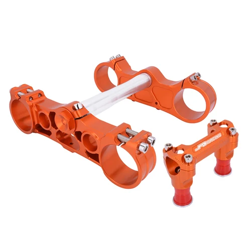 Тройной Дерево Зажимы руля вынос руля ручка бар крепление для KTM SX SXF XCF XCW XCFW EXC excf FC TC 125 150 250 350 450 530 - Цвет: orange