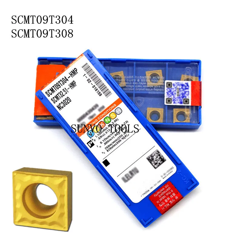 10 шт. токарные вставки SCMT09T04 PC9030 NC3030 KORLOY фрезерные Держатель токарный SSKCR/SSSCR/SSDCN 1212
