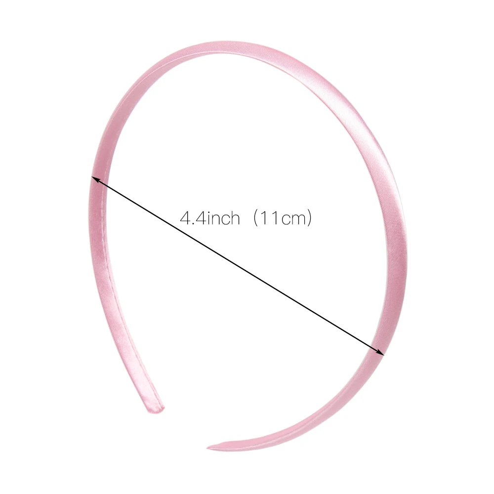 Обруч для волос атласный однотонный ширина 10 мм 100 шт./лот | Аксессуары одежды