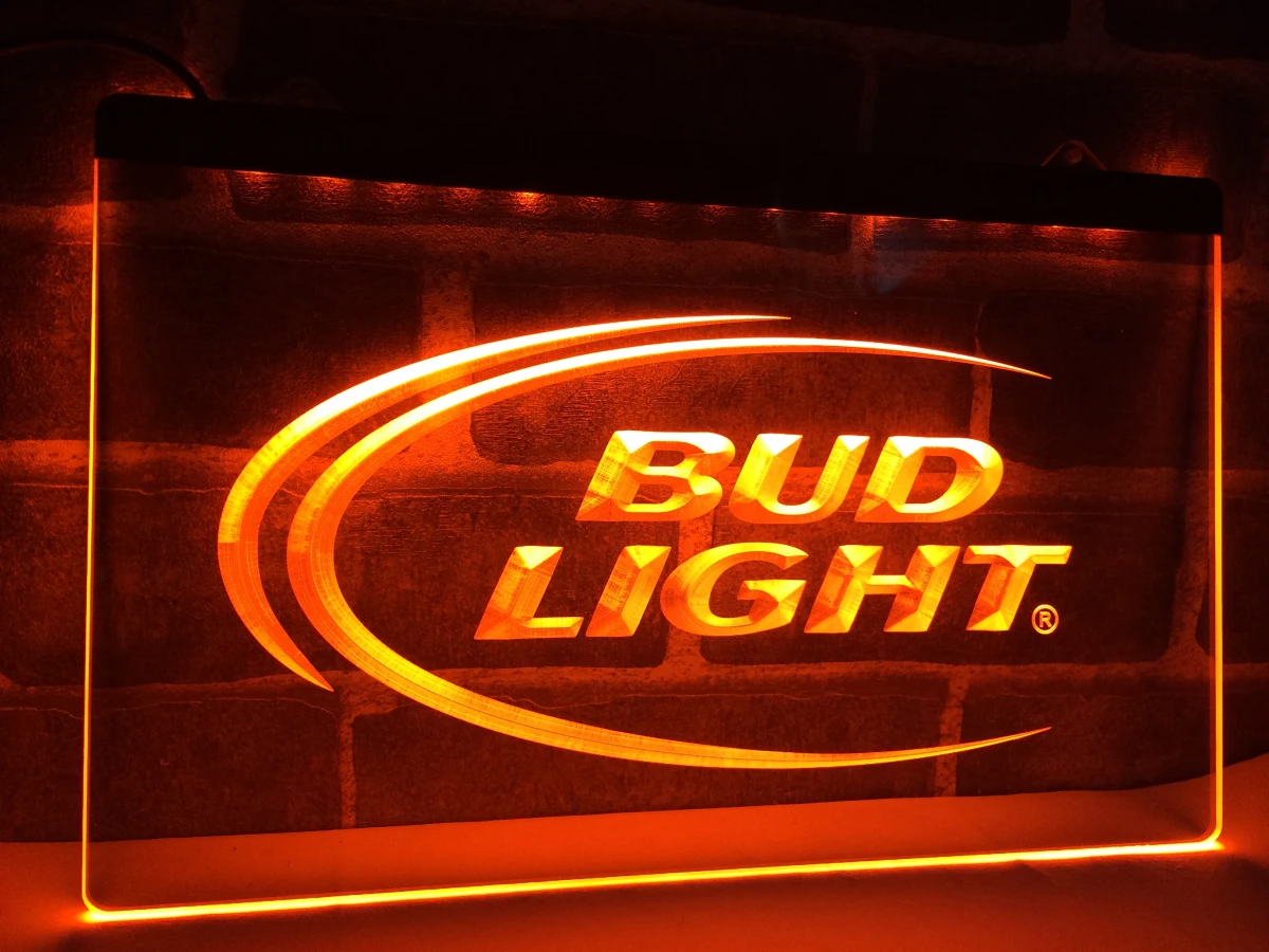 LE003- Bud Lite пивной бар Паб Клуб логотип светодиодный неоновый светильник вывеска