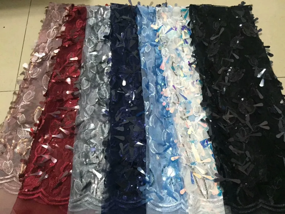 Высококачественный Королевский Кружева блесток ткани в африканском стиле