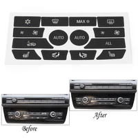 car climate control button sticker decal replacement set for bmw 5 series 2009 2010 2011 2012 2013 2014 2015