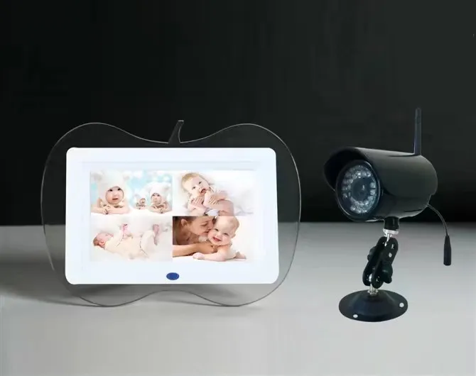 2 4 ГГц беспроводной 7 дюймовый ЖК дисплей QUAD DVR цифровой детский монитор Запись