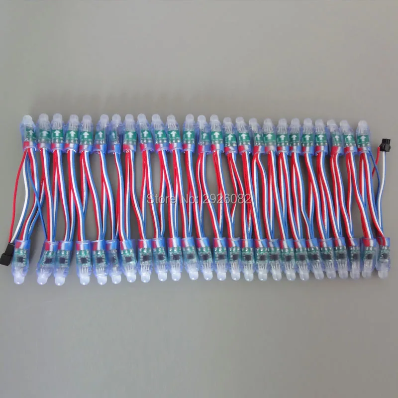 18AWG 100 шт./струна 5 в 12 В WS2811 цифровой RGB модуль адресная светодиодная Пиксельная