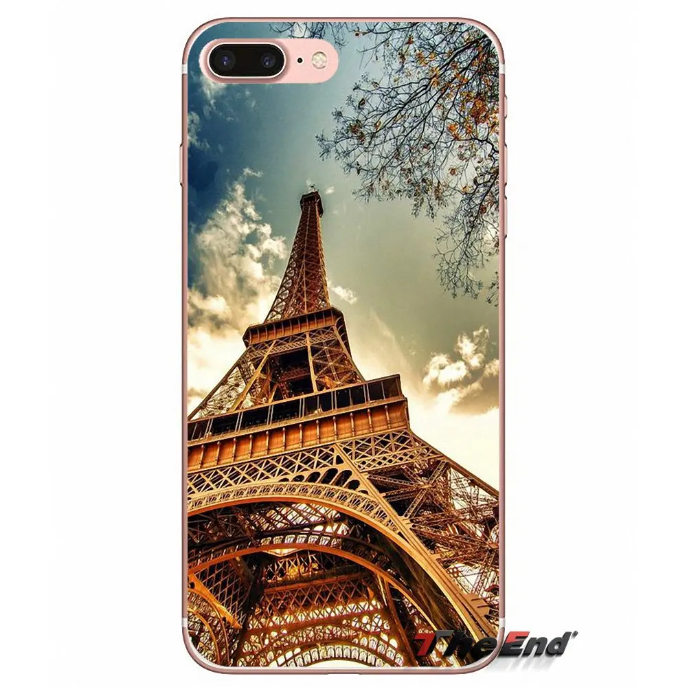 Мягкий чехол с Эйфелевой башней для Samsung Galaxy Note 3 4 5 Grand Core Prime S3 S4 S5 MINI S6 S7 edge S8 S9
