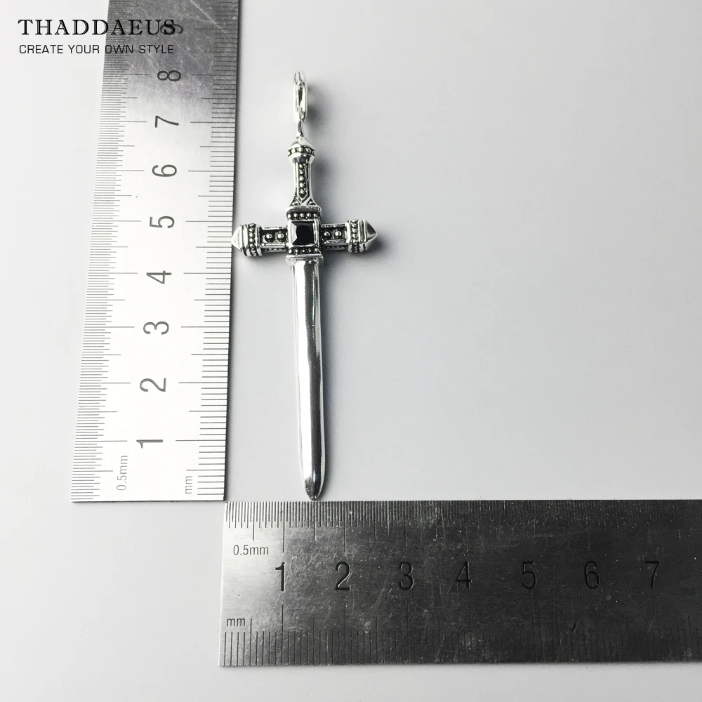 Ожерелье с мечом 2017 Фирменная кожаная веревочная цепочка модные классические