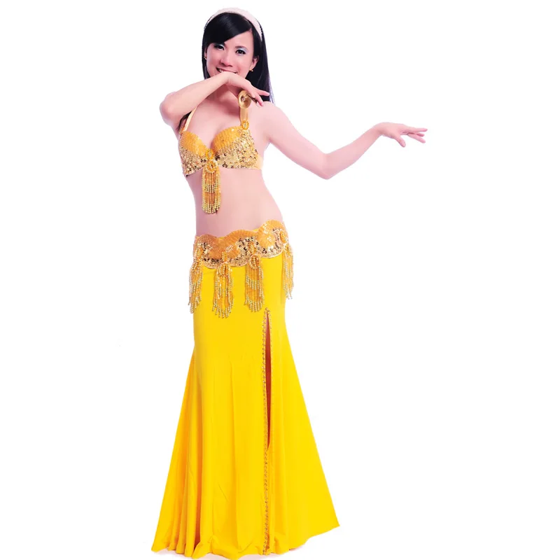 Костюм для профессионального танца живота 2 шт. бюстгальтер с поясом 34b/c 36b/c 38b/c 8